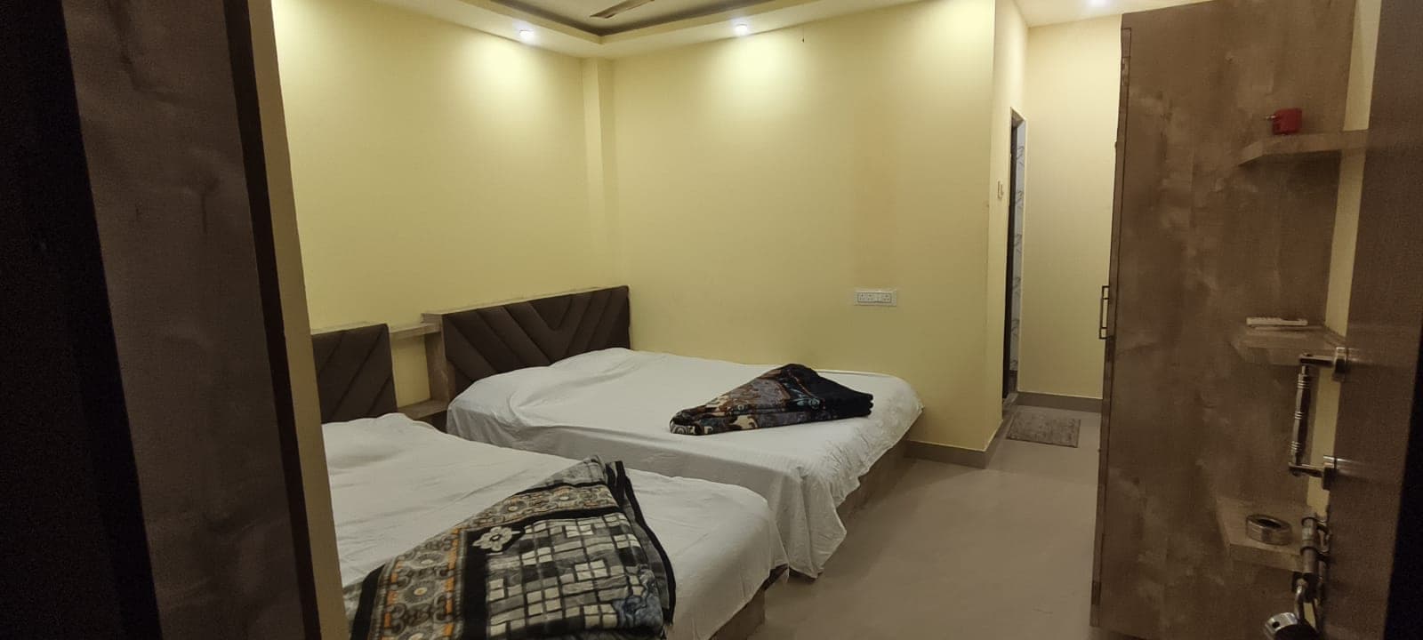 Two-bed room seen from the doorway